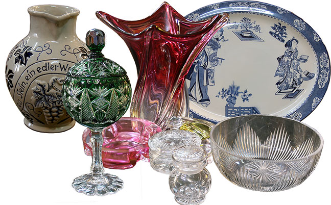 Art Glass,Porcelain & China